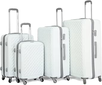 شنط سفر بهيكل صلب بعجلات من الداهيلا، مجموعة من 4 قطع،