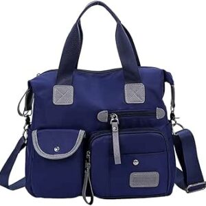 شنط سفر قماشية ذات سعة عالية، شنط دافل محمولة في الرحلات الليلية (اللون: ازرق), أزرق، من ميو