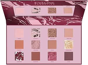 علبة ظلال عيون شوكينج نودز لوك اب لمستحضرات التجميل من ايفلين، من 12 لون، غير لامع، ألوان متعددة، من ايفلين كوزمتيكس