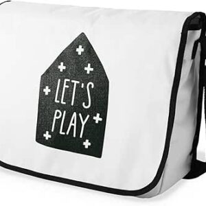 بوناميزون شنطة ماسنجر مدرسية مطبوعة رقميا للطلاب، شنطة كروس بودي وشنطة ساعي، شنطة كتف للمدرسة، العودة الى المدرسة، المقاس: 29 × 36 سم، ألوان متعددة