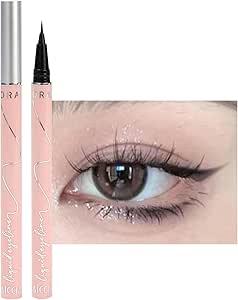 قلم تحديد عيون سائل مقاوم للماء بلون ناعم - قلم تحديد عيون متعدد الاستخدامات مقاوم للتعرق، قلم تحديد عيون مقاوم للماء لمدة 24 ساعة، يسهل الحصول على اي مظهر