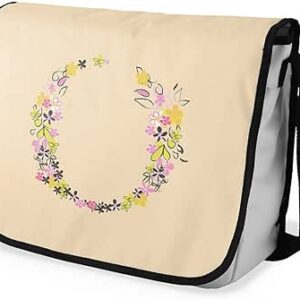 بوناميزون شنطة ماسنجر مدرسية مطبوعة رقميا للطلاب، شنطة كروس بودي وشنطة ساعي، شنطة كتف للمدرسة، العودة الى المدرسة، المقاس: 29 × 36 سم، ألوان متعددة