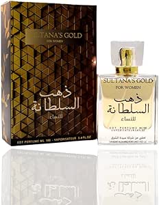 عطر سلطانة جولد او دي تواليت من سيدات الشرق 100 مل | كن نفسك بثقة | جودة ممتازة | رائع كهدية