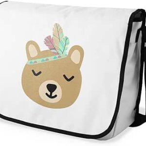 بوناميزون شنطة ماسنجر مدرسية مطبوعة رقميا للطلاب، شنطة كروس بودي وشنطة ساعي، شنطة كتف للمدرسة، العودة الى المدرسة، المقاس: 29 × 36 سم، ألوان متعددة