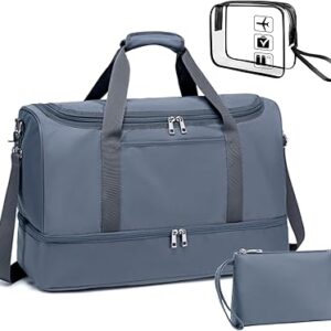 شنطة دفل كبيرة الحجم للسفر للرجال والنساء مناسبة لعطلة نهاية الاسبوع، من بلوبون