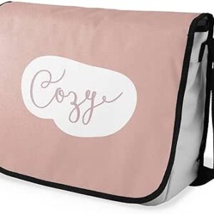 بوناميزون شنطة ماسنجر مدرسية مطبوعة رقميا للطلاب، شنطة كروس بودي وشنطة ساعي، شنطة كتف للمدرسة، العودة الى المدرسة، المقاس: 29 × 36 سم، ألوان متعددة