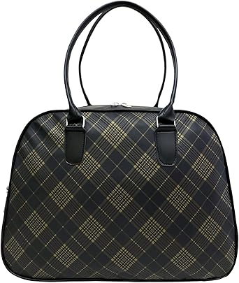 شنطة دفل من الجلد للسفر للرجال والنساء من اكشار سيفن (اخضر)، حقائب السفر