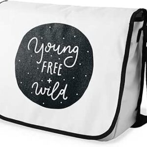 بوناميزون شنطة ماسنجر مدرسية مطبوعة رقميا للطلاب، شنطة كروس بودي وشنطة ساعي، شنطة كتف للمدرسة، العودة الى المدرسة، المقاس: 29 × 36 سم، ألوان متعددة