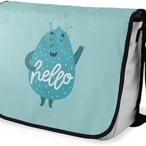 بوناميزون شنطة ماسنجر مدرسية مطبوعة رقميا للطلاب، شنطة كروس بودي وشنطة ساعي، شنطة كتف للمدرسة، العودة الى المدرسة، المقاس: 29 × 36 سم