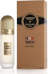 عطر التوباكو الفرنسي 200 مل - إبراهيم,القرشي - مزيج فاخر من الحمضيات، التوباكو الفرنسي، والأخشاب الدافئة