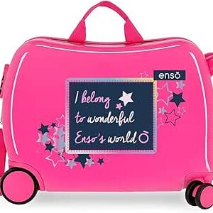 حقيبة أطفال بتصميم ميك أ ويش من إنسو ، 50 × 38 × 20 سم، لون وردي، 50 × 38 × 20 سم، حقيبة أطفال، أكريلونيتريل بوتادين ستايرين (ABS)