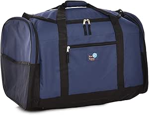 حقيبة سفر من قماش الدفل الصوف الخشن نيو ترافيل مقاس 66 سم لون كحلي موديل N36-26