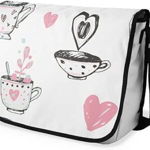 بوناميزون شنطة ماسنجر مدرسية مطبوعة رقميا للطلاب، شنطة كروس بودي وشنطة ساعي، شنطة كتف للمدرسة، العودة الى المدرسة، المقاس: 29 × 36 سم