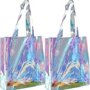 امبريسين شنطة يد شفافة بالوان قوس قزح ثلاثية الابعاد بالوان قوس قزح لالعاب مشجعي الرياضة والعمل والسفر الامني واماكن الاستاد او الحفلات الموسيقية