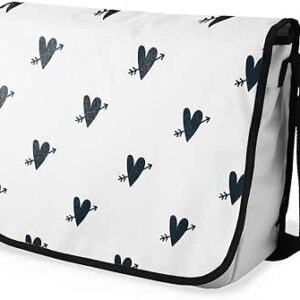 بوناميزون شنطة ماسنجر مدرسية مطبوعة رقميا للطلاب، شنطة كروس بودي وشنطة ساعي، شنطة كتف للمدرسة، العودة الى المدرسة، المقاس: 29 × 36 سم، ألوان متعددة