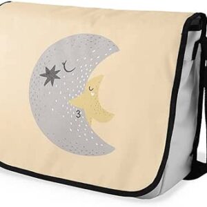 بوناميزون شنطة ماسنجر مدرسية مطبوعة رقميا للطلاب، شنطة كروس بودي وشنطة ساعي، شنطة كتف للمدرسة، العودة الى المدرسة، المقاس: 29 × 36 سم، ألوان متعددة