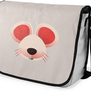 بوناميزون شنطة ماسنجر مدرسية مطبوعة رقميا للطلاب، شنطة كروس بودي وشنطة ساعي، شنطة كتف للمدرسة، العودة الى المدرسة، المقاس: 29 × 36 سم