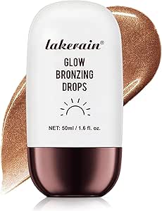 قطرات برونزر سائلة متوهجة للوجه والجسم من نالاكال، هايلايتر لامع مقاوم للماء مع فوائد مغذية للعناية بالبشرة، توهج برونزي عميق لمظهر مشرق من الشمس (03)