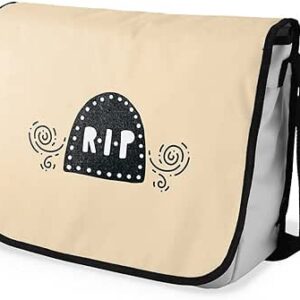 بوناميزون شنطة ماسنجر مدرسية مطبوعة رقميا للطلاب، شنطة كروس بودي وشنطة ساعي، شنطة كتف للمدرسة، العودة الى المدرسة، المقاس: 29 × 36 سم، ألوان متعددة