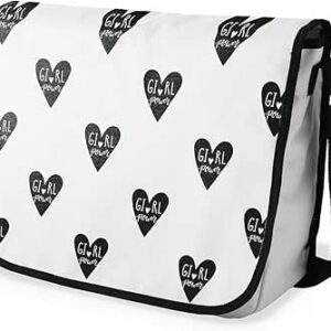 بوناميزون شنطة ماسنجر مدرسية مطبوعة رقميا للطلاب، شنطة كروس بودي وشنطة ساعي، شنطة كتف للمدرسة، العودة الى المدرسة، المقاس: 29 × 36 سم، ألوان متعددة