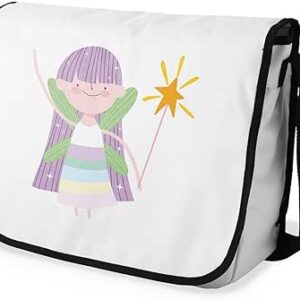 بوناميزون شنطة ماسنجر مدرسية مطبوعة رقميا للطلاب، شنطة كروس بودي وشنطة ساعي، شنطة كتف للمدرسة، العودة الى المدرسة، المقاس: 29 × 36 سم، ألوان متعددة