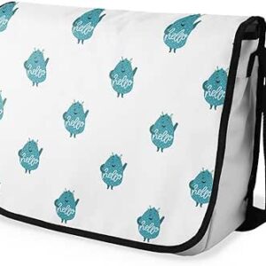 بوناميزون شنطة ماسنجر مدرسية مطبوعة رقميا للطلاب، شنطة كروس بودي وشنطة ساعي، شنطة كتف للمدرسة، العودة الى المدرسة، المقاس: 29 × 36 سم، ألوان متعددة