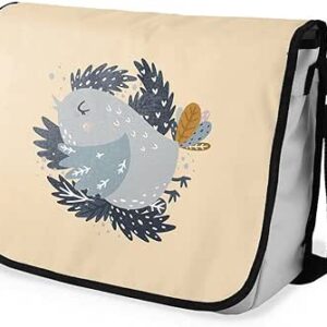 بوناميزون شنطة ماسنجر مدرسية مطبوعة رقميا للطلاب، شنطة كروس بودي وشنطة ساعي، شنطة كتف للمدرسة، العودة الى المدرسة، المقاس: 29 × 36 سم، ألوان متعددة