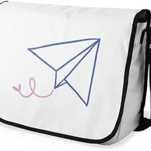 بوناميزون شنطة ماسنجر مدرسية مطبوعة رقميا للطلاب، شنطة كروس بودي وشنطة ساعي، شنطة كتف للمدرسة، العودة الى المدرسة، المقاس: 29 × 36 سم