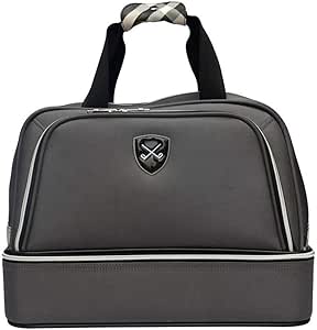 شنطة جولف للرجال من ال بي اس دبليو واي اتش، شنطة يد مزدوجة الطبقات، شنطة احذية خفيفة الوزن للياقة البدنية وصالة الالعاب الرياضية والسفر للرجال والنساء (اللون: رمادي، المقاس: 45 × 26 × 34 سم)