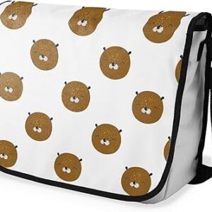 بوناميزون شنطة ماسنجر مدرسية مطبوعة رقميا للطلاب، شنطة كروس بودي وشنطة ساعي، شنطة كتف للمدرسة، العودة الى المدرسة، المقاس: 29 × 36 سم، ألوان متعددة