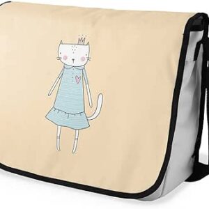 بوناميزون شنطة ماسنجر مدرسية مطبوعة رقميا للطلاب، شنطة كروس بودي وشنطة ساعي، شنطة كتف للمدرسة، العودة الى المدرسة، المقاس: 29 × 36 سم، ألوان متعددة