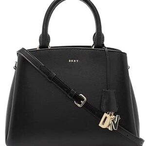 شنطة يد ام دي بيج دفل للنساء من دي كيه ان واي، لون اسود/ذهبي