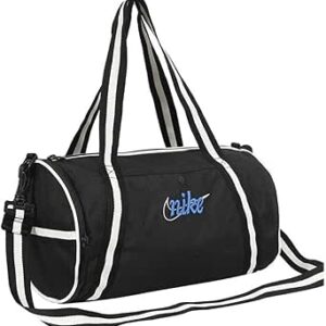 شنطة دافل هيراتيج بنمط ريترو من نايكي قياس واحد أسود هايبر رويال قطن