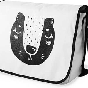 بوناميزون شنطة ماسنجر مدرسية مطبوعة رقميا للطلاب، شنطة كروس بودي وشنطة ساعي، شنطة كتف للمدرسة، العودة الى المدرسة، المقاس: 29 × 36 سم، ألوان متعددة