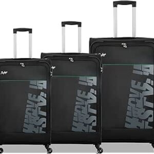 شنط بعجلات 4 واط من رومبا مقاس 20/24/28 انش (E) لون اسود، من سكاي باجز، بولي بروبيلين (PP)