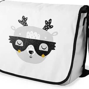 بوناميزون شنطة ماسنجر مدرسية مطبوعة رقميا للطلاب، شنطة كروس بودي وشنطة ساعي، شنطة كتف للمدرسة، العودة الى المدرسة، المقاس: 29 × 36 سم