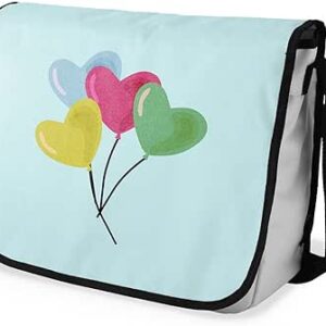 بوناميزون شنطة ماسنجر مدرسية مطبوعة رقميا للطلاب، شنطة كروس بودي وشنطة ساعي، شنطة كتف للمدرسة، العودة الى المدرسة، المقاس: 29 × 36 سم