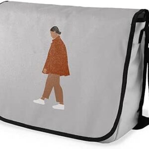 بوناميزون شنطة ماسنجر مدرسية مطبوعة رقميا للطلاب، شنطة كروس بودي وشنطة ساعي، شنطة كتف للمدرسة، العودة الى المدرسة، المقاس: 29 × 36 سم، ألوان متعددة