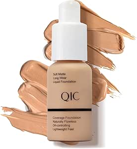 كريم اساس بتغطية كاملة من لوينا، كونسيلر خفيف الوزن يدوم طويلا مع قاعدة مرطبة غير لامعة خالية من العيوب 30 مل (104# باف بيج)، كل الأنواع