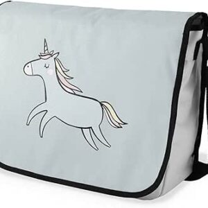 بوناميزون شنطة ماسنجر مدرسية مطبوعة رقميا للطلاب، شنطة كروس بودي وشنطة ساعي، شنطة كتف للمدرسة، العودة الى المدرسة، المقاس: 29 × 36 سم، ألوان متعددة