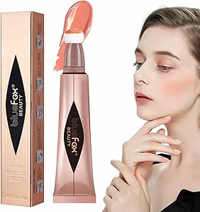 عصا هايلايتر سائلة | قلم سائل مع اداة توزيع للهايلايتر والبلش | عصا تجميل لامعة ناعمة تدوم طويلا لتوهج الوجه