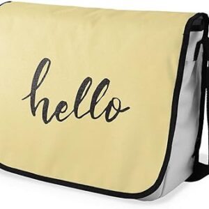 بوناميزون شنطة ماسنجر مدرسية مطبوعة رقميا للطلاب، شنطة كروس بودي وشنطة ساعي، شنطة كتف للمدرسة، العودة الى المدرسة، المقاس: 29 × 36 سم، ألوان متعددة