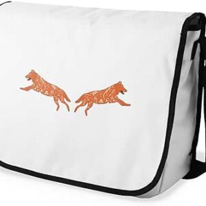 بوناميزون شنطة ماسنجر مدرسية مطبوعة رقميا للطلاب، شنطة كروس بودي وشنطة ساعي، شنطة كتف للمدرسة، العودة الى المدرسة، المقاس: 29 × 36 سم، ألوان متعددة