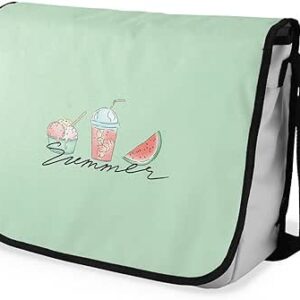 بوناميزون شنطة ماسنجر مدرسية مطبوعة رقميا للطلاب، شنطة كروس بودي وشنطة ساعي، شنطة كتف للمدرسة، العودة الى المدرسة، المقاس: 29 × 36 سم