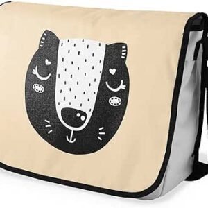 بوناميزون شنطة ماسنجر مدرسية مطبوعة رقميا للطلاب، شنطة كروس بودي وشنطة ساعي، شنطة كتف للمدرسة، العودة الى المدرسة، المقاس: 29 × 36 سم