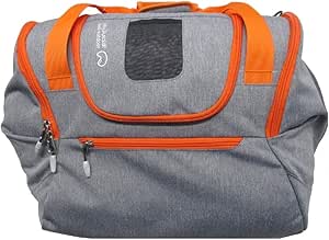 شنطة دفل رياضية كبيرة قابلة للطي للسفر بسعة 48 لتر، قابلة للتوسيع ومقاومة للماء وخفيفة الوزن ومناسبة للسفر وعطلة نهاية الاسبوع، من القاضي للرحلات، رمادي مناسبة للرياضة و اليوقا و السفر