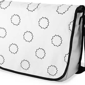 بوناميزون شنطة ماسنجر مدرسية مطبوعة رقميا للطلاب، شنطة كروس بودي وشنطة ساعي، شنطة كتف للمدرسة، العودة الى المدرسة، المقاس: 29 × 36 سم، ألوان متعددة