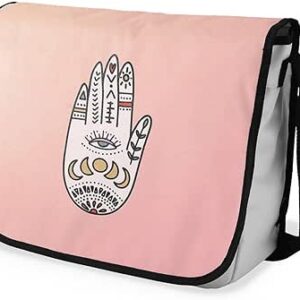 بوناميزون شنطة ماسنجر مدرسية مطبوعة رقميا للطلاب، شنطة كروس بودي وشنطة ساعي، شنطة كتف للمدرسة، العودة الى المدرسة، المقاس: 29 × 36 سم، ألوان متعددة