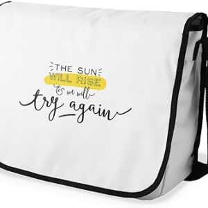 بوناميزون شنطة ماسنجر مدرسية مطبوعة رقميا للطلاب، شنطة كروس بودي وشنطة ساعي، شنطة كتف للمدرسة، العودة الى المدرسة، المقاس: 29 × 36 سم، ألوان متعددة