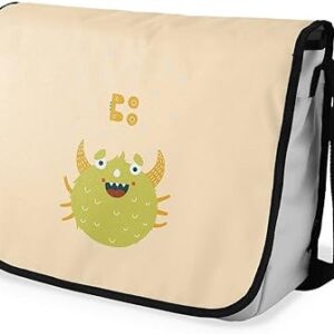 بوناميزون شنطة ماسنجر مدرسية مطبوعة رقميا للطلاب، شنطة كروس بودي وشنطة ساعي، شنطة كتف للمدرسة، العودة الى المدرسة، المقاس: 29 × 36 سم، ألوان متعددة